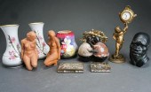 GROUP OF CERAMIC FIGURES, PAIR