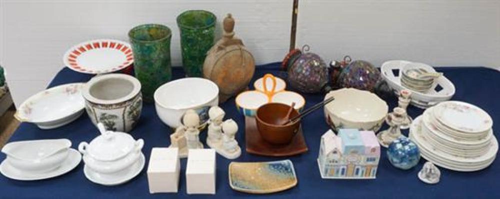 GROUP OF CERAMIC GLASS AND OTHER