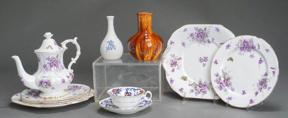 GROUP OF CERAMIC TABLE AND