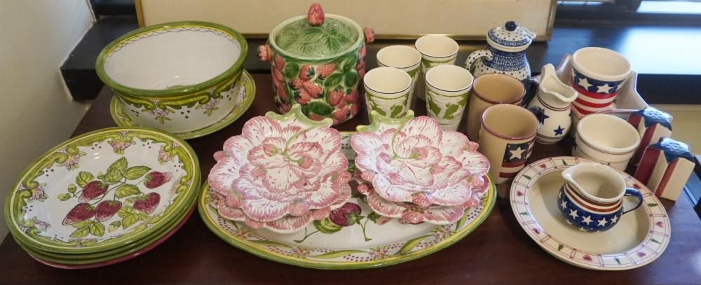 GROUP OF CERAMIC TABLE