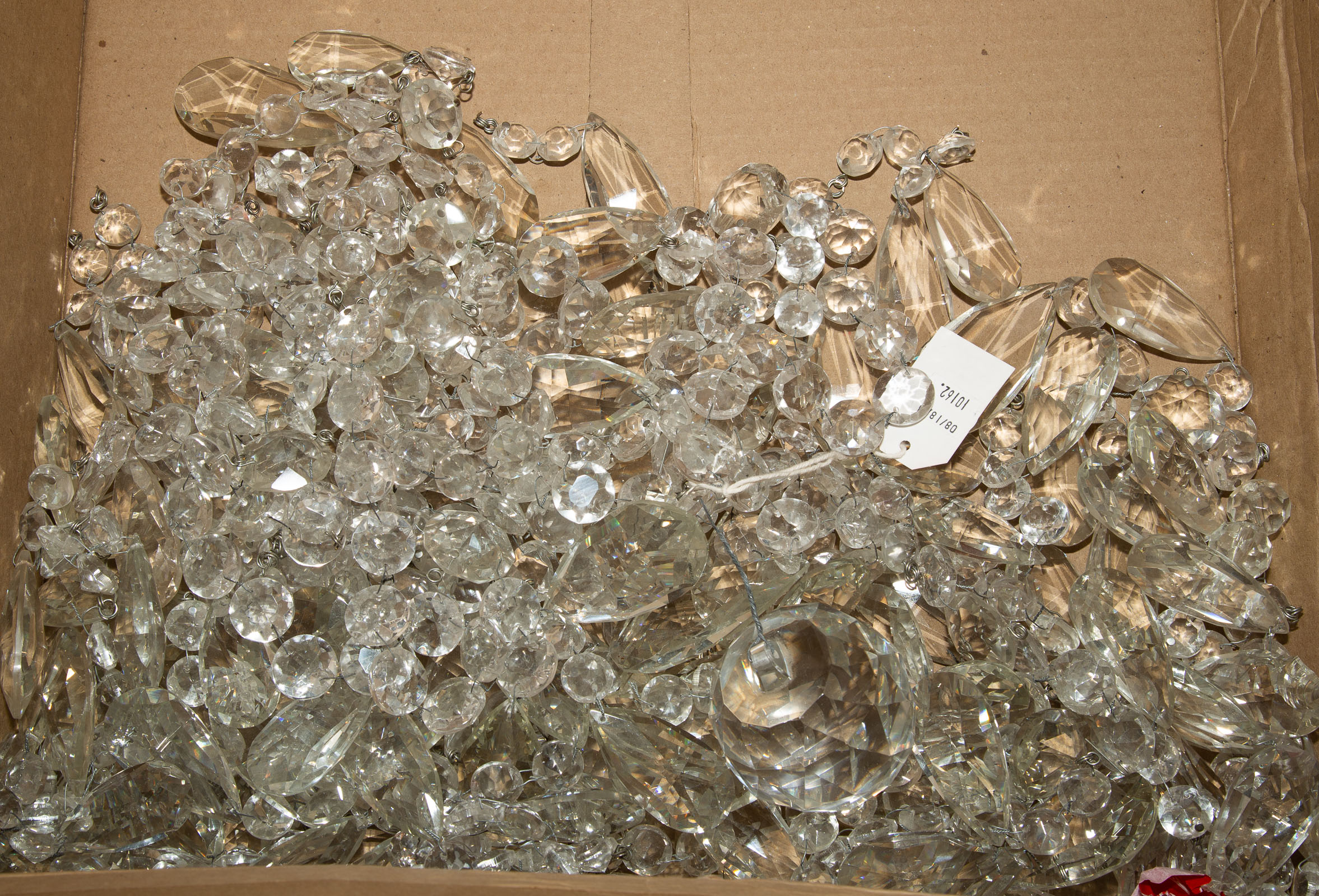 GROUP OF CHANDELIER CRYSTALS .