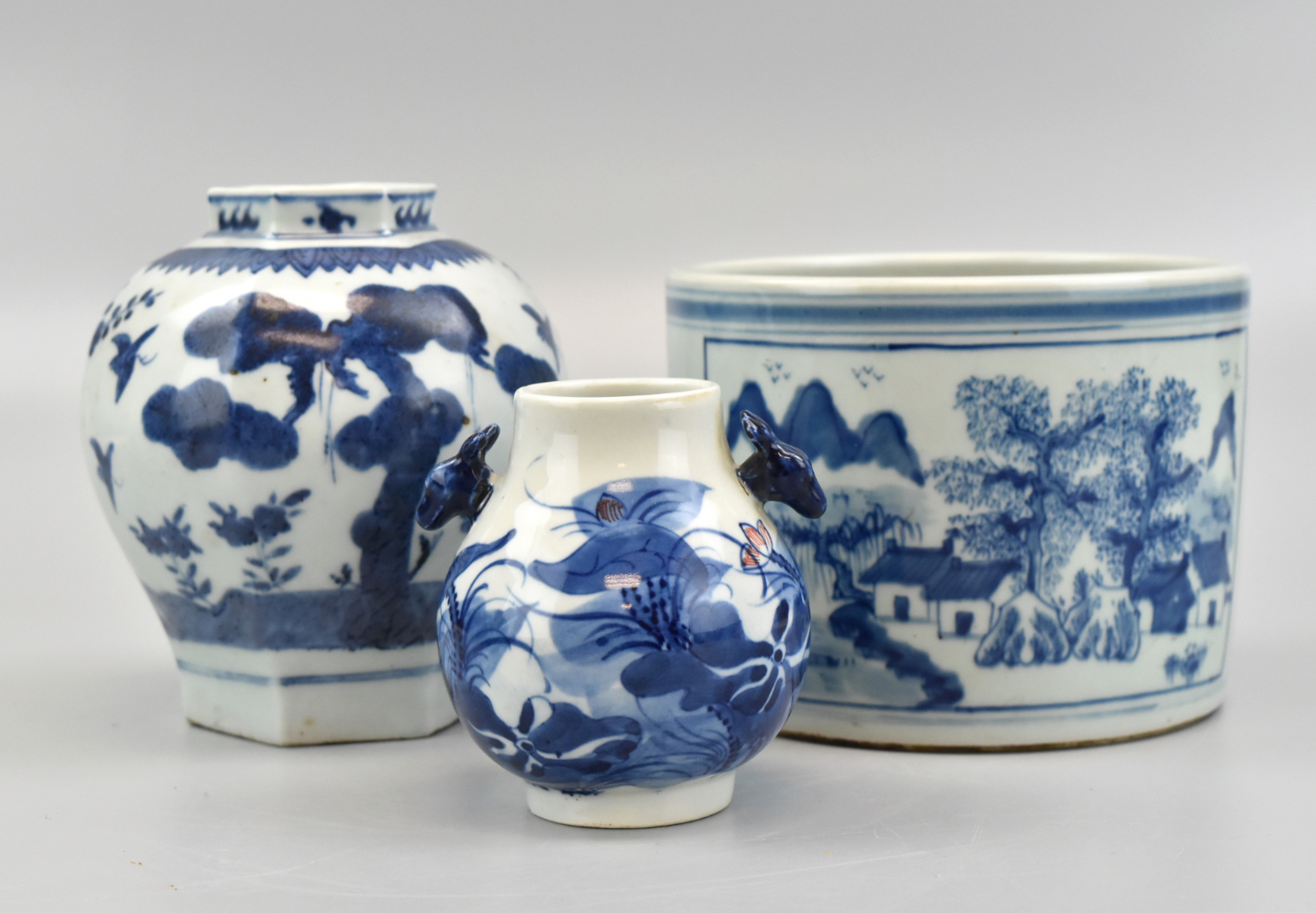 GROUP OF CHINESE BLUE & WHITE