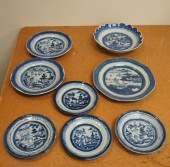 GROUP OF CHINESE BLUE AND WHIT