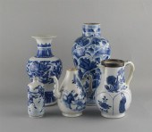 GROUP OF CHINESE BLUE AND WHIT