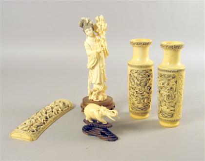 Group of Chinese carved elephant