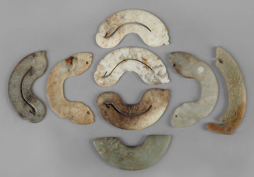 Group of Chinese carved jades eight