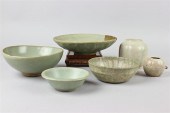 GROUP OF CHINESE CELADON BOWLS