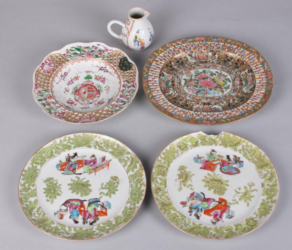 GROUP OF CHINESE EXPORT FAMILLE