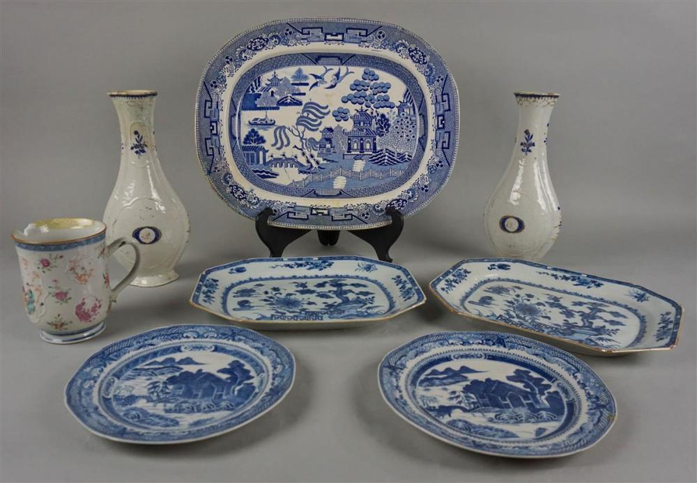 GROUP OF CHINESE EXPORT WARES,