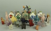 GROUP OF CHINESE GLASS HARDSTO