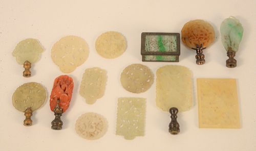 GROUP OF CHINESE HARDSTONE TO