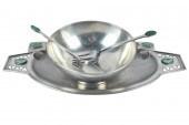 GROUP OF CHINESE JADE & PEWTER