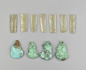 GROUP OF CHINESE JADE & TURQUO