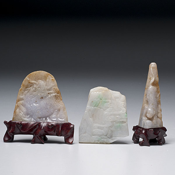 Group of Chinese Jade Carvings A