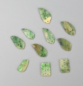 GROUP OF CHINESE JADEITE EARIN