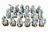 GROUP OF CHINESE STYLE BLUE &