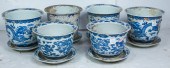 GROUP OF CHINESE UNDERGLAZE BL