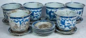 GROUP OF CHINESE UNDERGLAZE BL