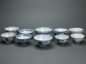 GROUP OF CHINESE UNDERGLAZE BL