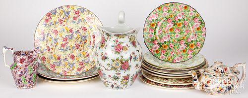 GROUP OF CHINTZ PORCELAIN, 20TH