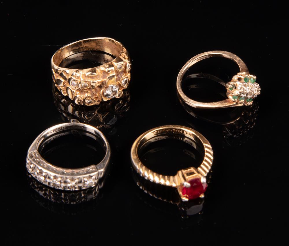 GROUP OF CHRIS OWENS' RINGSGroup of