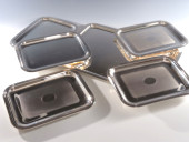 GROUP OF CHRISTOFLE ALBI TRAYS