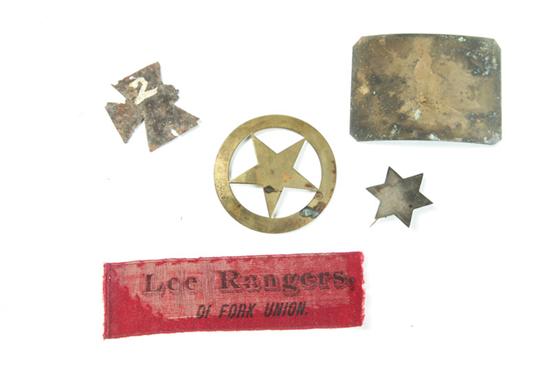 GROUP OF CIVIL WAR-ERA ADORNMENTS.