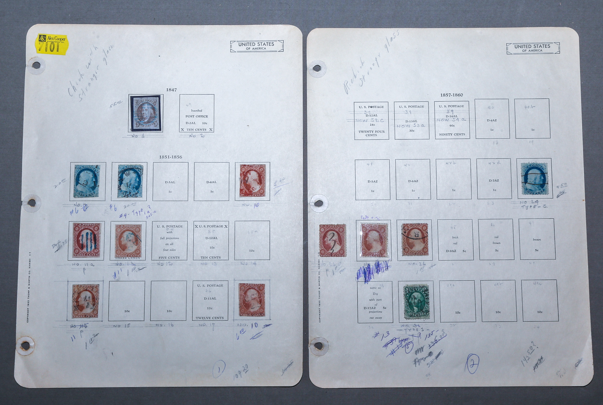 GROUP OF CLASSIC U.S. POSTAGE