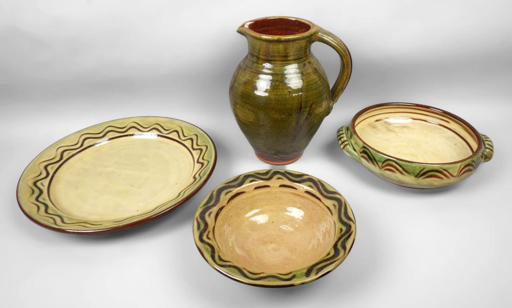 GROUP OF CLIVE BOWEN STUDIO POTTERY