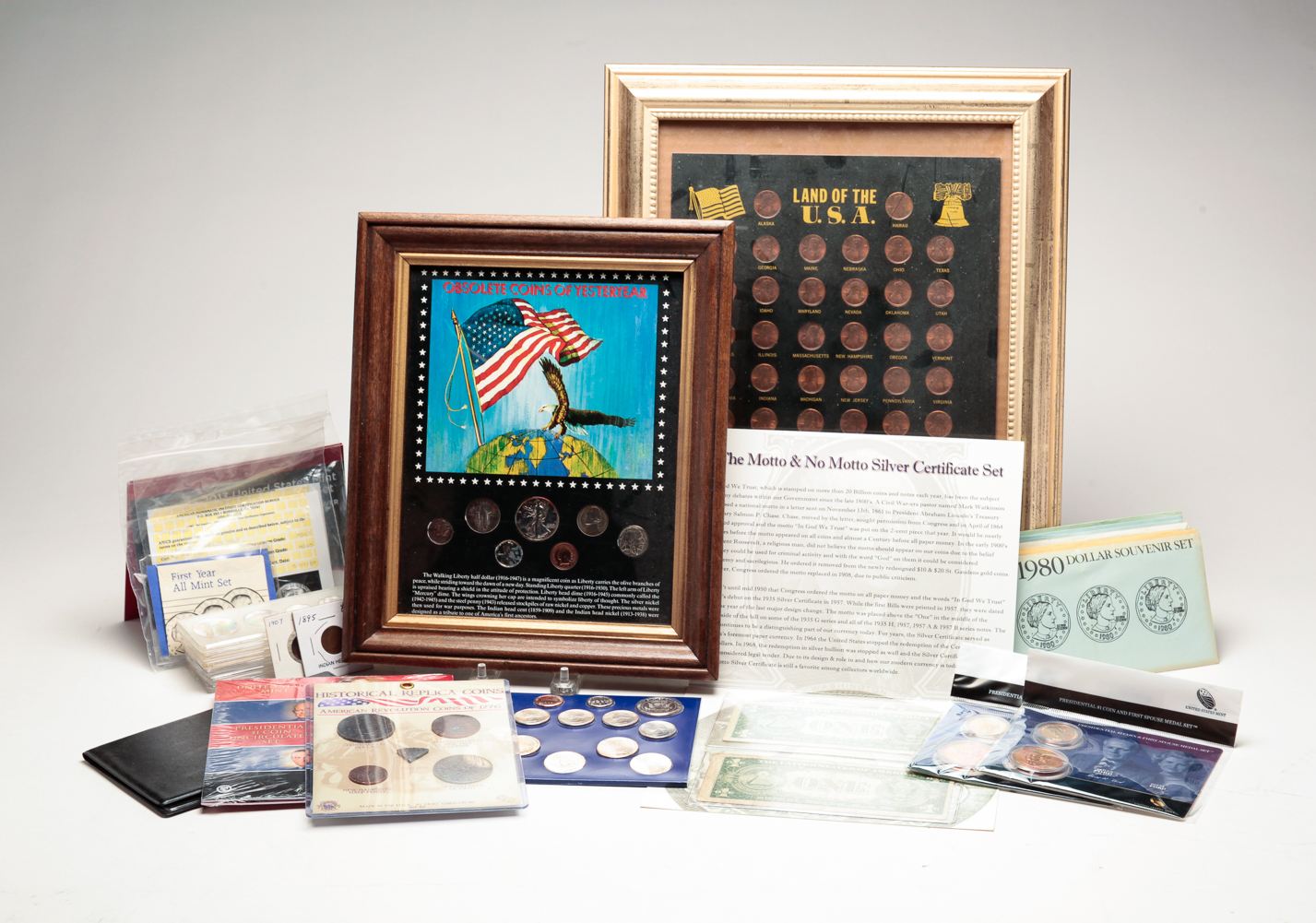 GROUP OF COLLECTIBLE COINS AND