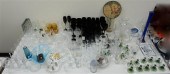 GROUP OF COLOR AND CLEAR GLASS