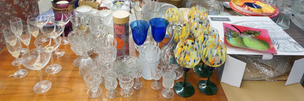 GROUP OF COLORED AND CLEAR