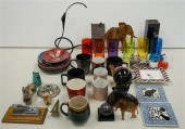 GROUP OF COLORED GLASS HIGHBAL