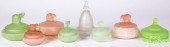 GROUP OF COLORED GLASS POWDER