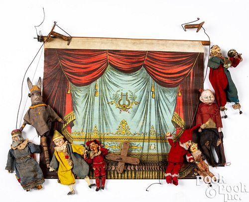 GROUP OF COMPOSITION PUPPETS AND