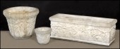 GROUP OF CONCRETE PLANTERS. Co