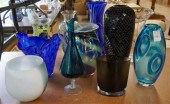GROUP OF CONTEMPORARY GLASS VA