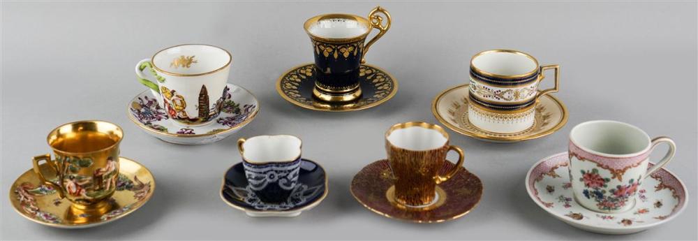 GROUP OF CONTINENTAL CUPS AND