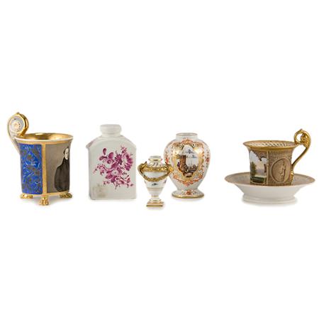 Group of Continental Porcelain