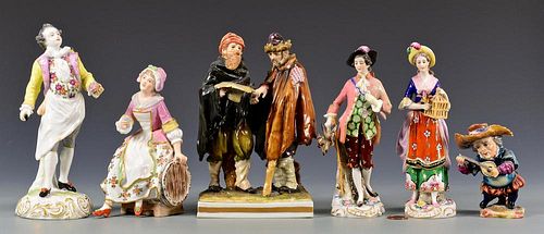 GROUP OF CONTINENTAL PORCELAIN