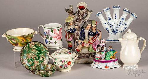 GROUP OF CONTINENTAL PORCELAINS AND