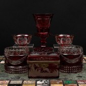 GROUP OF CONTINENTAL RUBY OVER