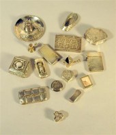 Group of Continental silver bo