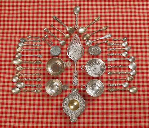 Group of Continental silver to