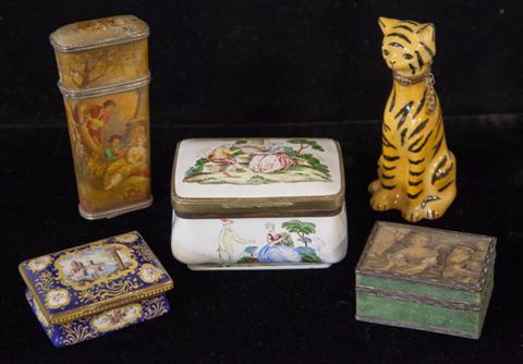 GROUP OF CONTINENTAL SNUFF BOXES