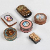 GROUP OF CONTINENTAL SNUFF BOX