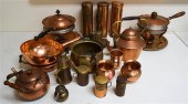GROUP OF COPPER AND BRASS KITC