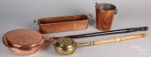 GROUP OF COPPER COOKWARE, 19TH
