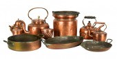 GROUP OF COPPER COOKWAREcompri