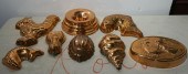 GROUP OF COPPER FOOD MOLDSGrou